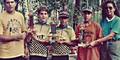 Gino Bartali joven en bicicleta en portada de la revista El Gráfico de 1938