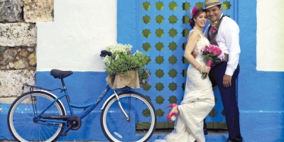 juan conde y elaine hernandez bicicleta boda zona colonial santo domingo cicloboda