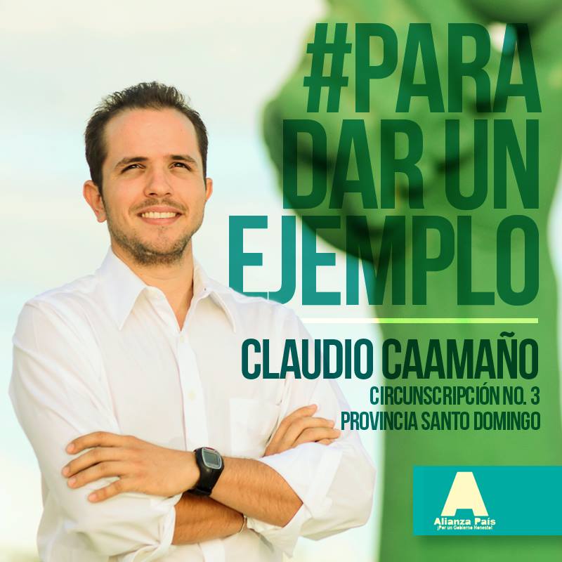 Afiche de campaña diputado Claudio Caamaño