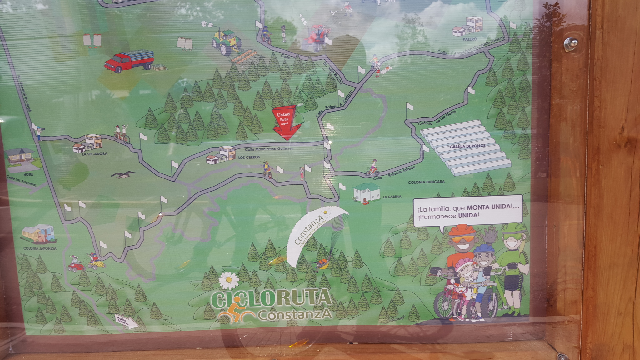 Mapa cicloruta Constanza 