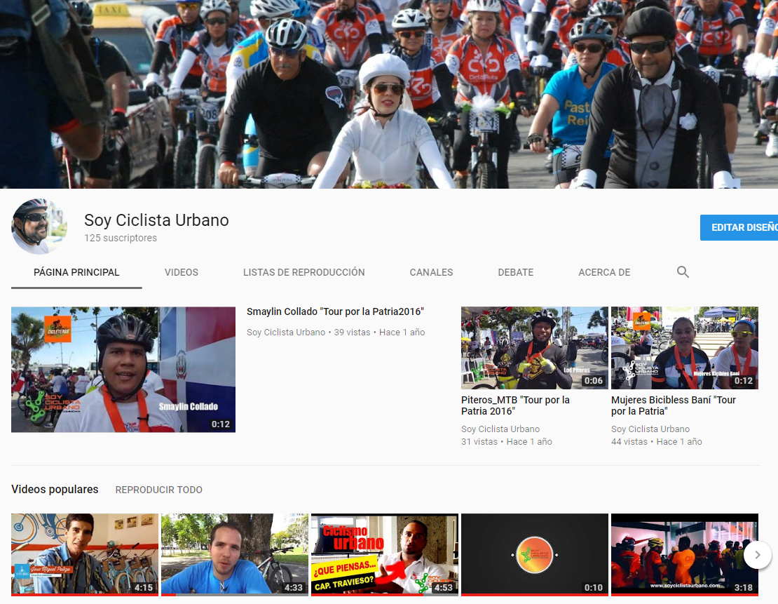 Canal de Youtube: Soy Ciclista&nbsp;Urbano