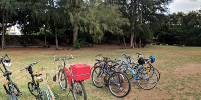 Ciclistas Urbanos en santo domingo en el Mirador sur en el primer bici picnic