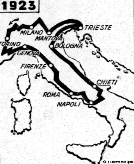 ciclistas italianos del Giro d’Italia durante la década de 1920