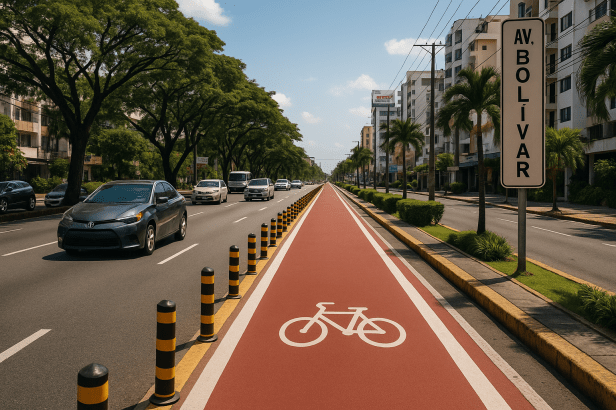 ciclovia urbana santo domingo concepto infraestructura bicicleta