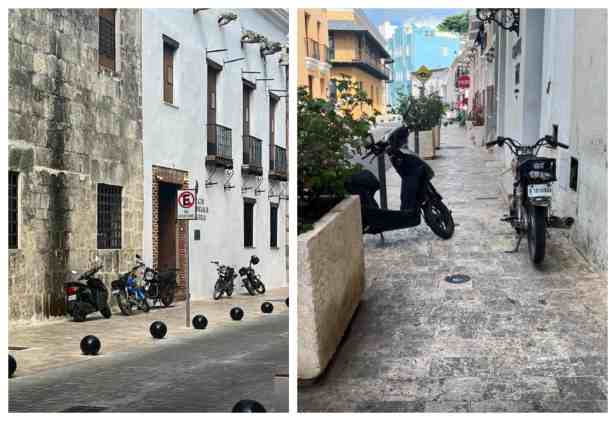 zona colonial scooters aceras movilidad urbana conflicto espacio