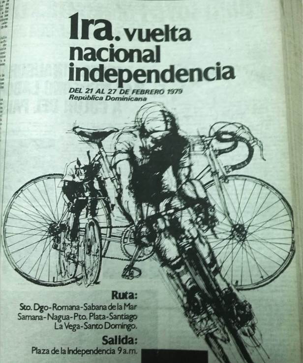 Primera Vuelta Ciclística Independencia Nacional 1979 República Dominicana ruta ciclismo